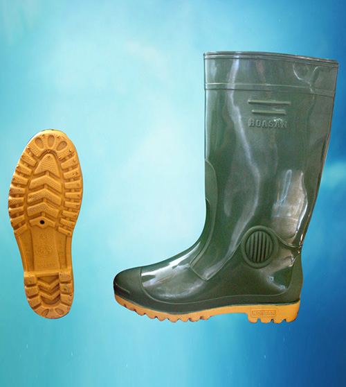 Ủng cao su màu xanh bộ đội HS-01 của nam 2 ung hoa san xanh bo doi 04