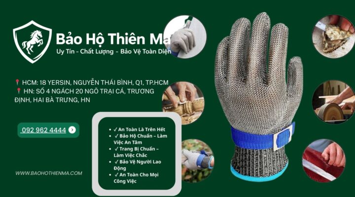 Găng tay bảo hộ chống cắt được xem là giải pháp an toàn quan trọng giúp bảo vệ đôi tay của công nhân trong quá trình làm việc.
