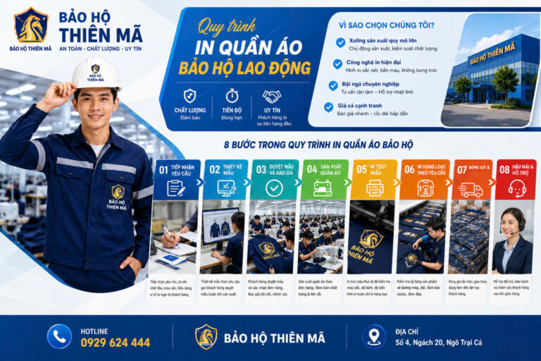 Dịch vụ may quần áo bảo hộ chống hóa chất theo yêu cầu tại Việt Nam